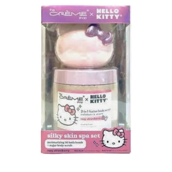 The Creme Shop Hello Kitty Silky Skin Spa Set Rosy Strawberry - Picture 1 of 2